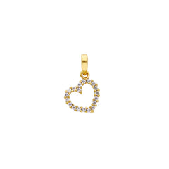 Pendentif coeur en or 18 carats - 750