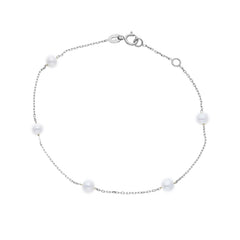 18 Karat Gold Süsswasserperlen Armband