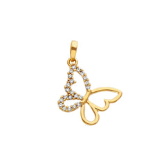 18 Karat Gold - 750 Schmetterling Anhänger