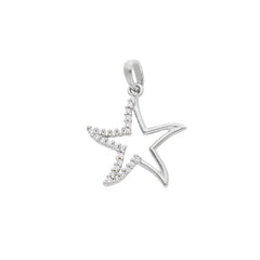 Pendentif étoile en or 18 carats - 750