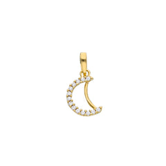 Pendentif lune en or 18 carats - 750