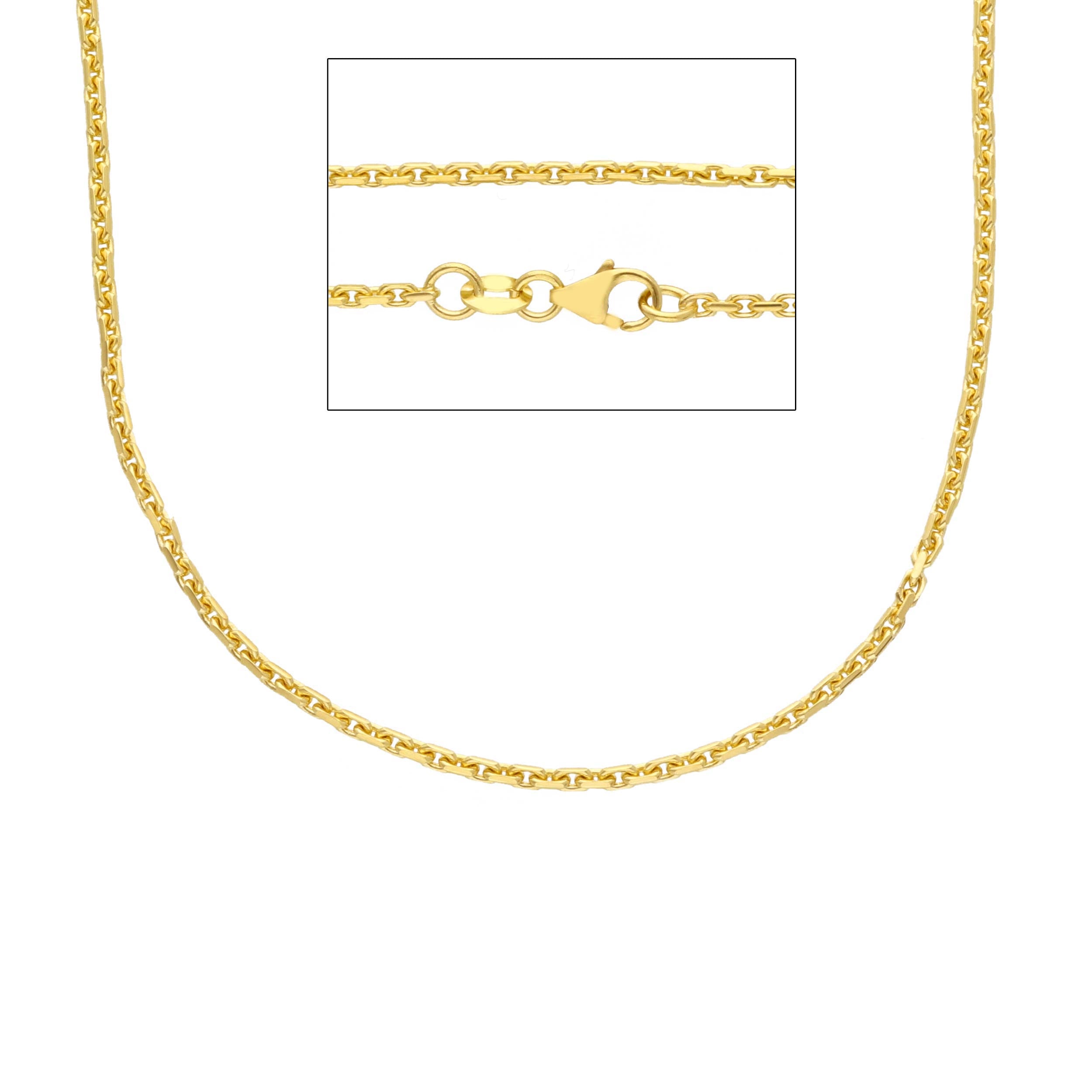 Damen Halskette 18 Karat Gold in Gelbgold - MFA060GG