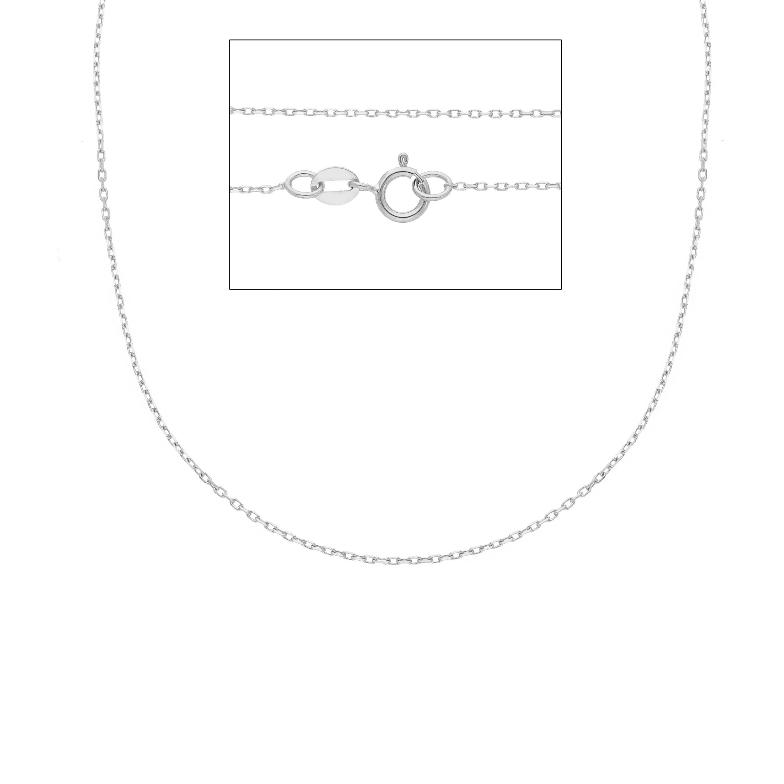 Damen Halskette 18 Karat Weissgold - MFD025BB