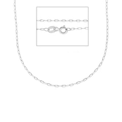 Damen Halskette 18 Karat Gold in Weissgold - MFE040BB