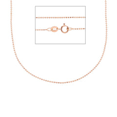 Damen Halskette in 18 Karat Roségold, ca. 1.85 Gr. - MPA100RR