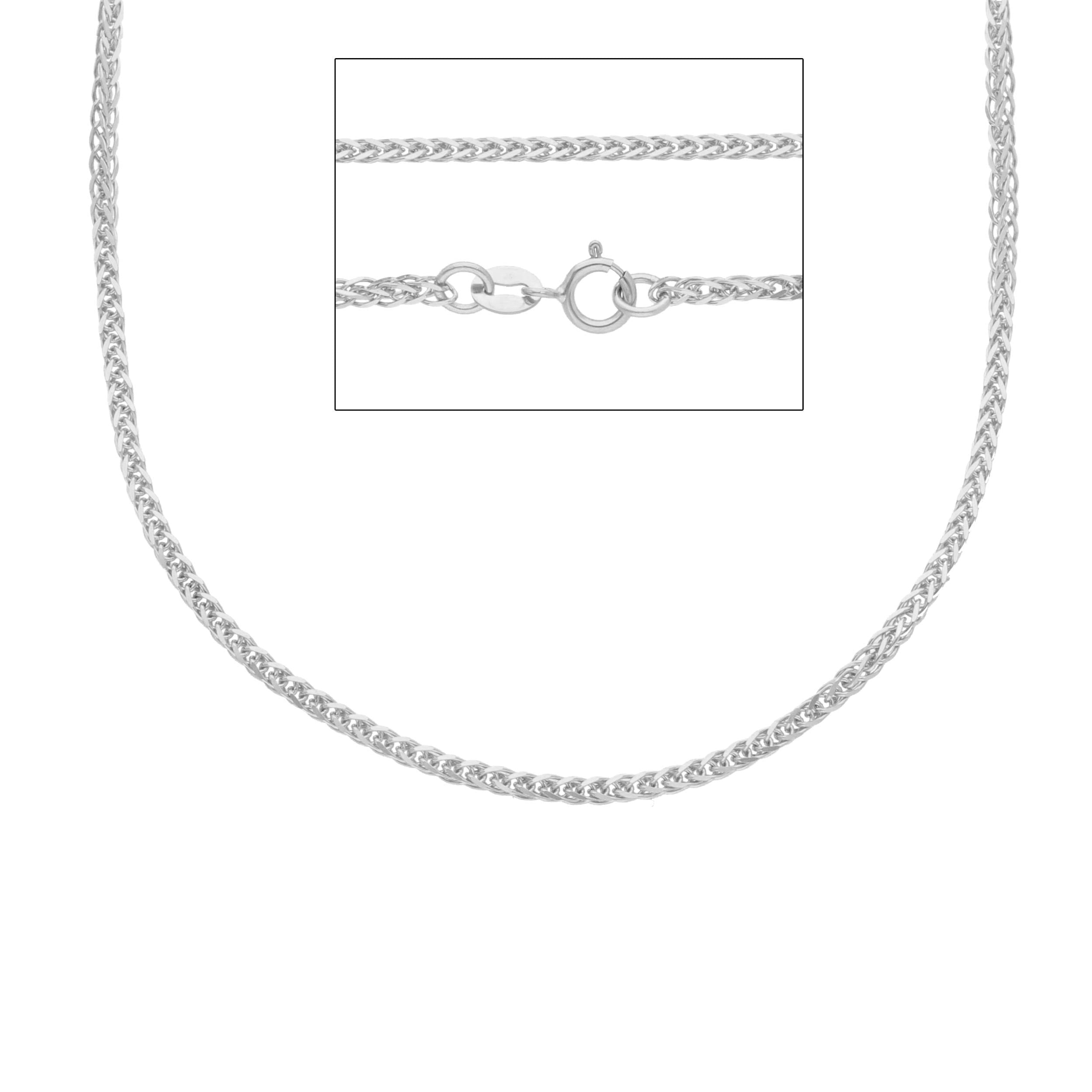 Damen Halskette in 18 Karat Weissgold - MSB035BB