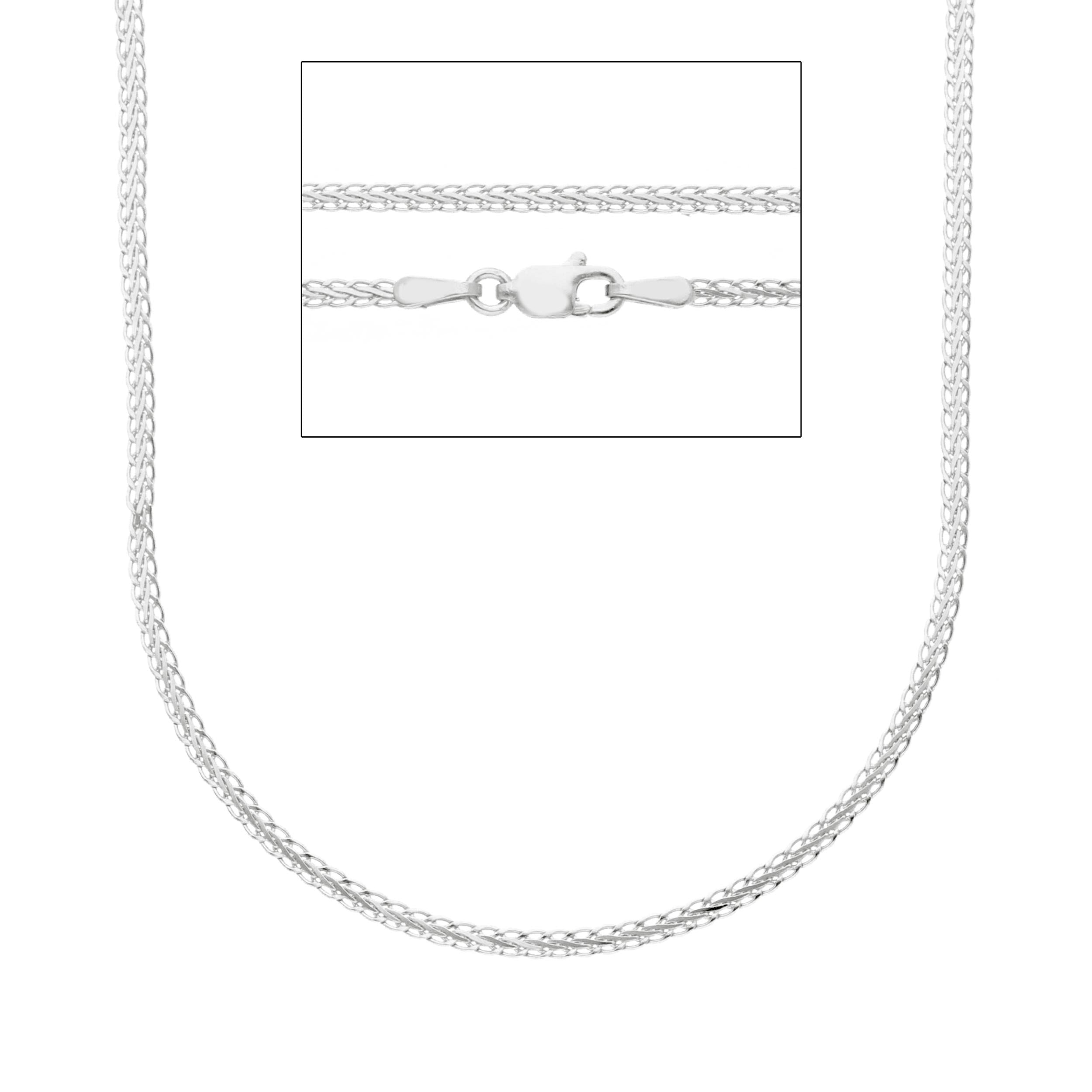 Damen Halskette in 18 Karat Weissgold, ca. 4.00 Gr. - MSP030BB