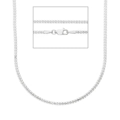 Damen Halskette in 18 Karat Weissgold, ca. 4.00 Gr. - MSP030BB