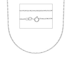 Halskette in 18 Karat Gold in Weissgold - MVF063BB