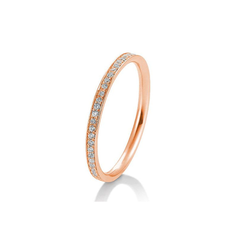 Breuning 18 Karat Gold Memoire Ring mit 30 Diamanten 0.165 ct. - 41/05643