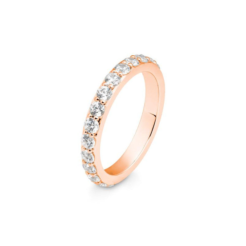 Breuning 18 Karat Gold Memoire Ring mit 11 Diamanten 0. 78 ct. - 41/06132