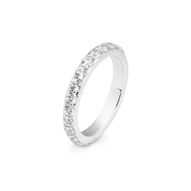 Breuning 18 Karat Gold Memoire Ring mit 11 Diamanten 0. 78 ct. - 41/06132