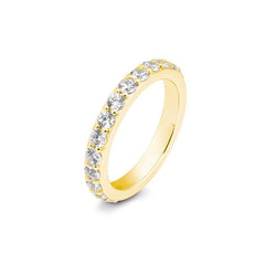 Bague d'éternité Breuning en or 18 carats avec 11 diamants 0,91 ct. - 41/06134