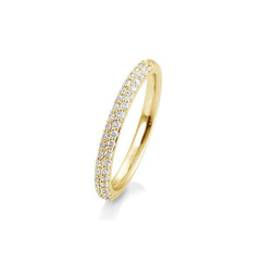 Breuning 18 Karat Gold Memoire Ring mit 40 Diamanten 0.3 ct. - 41/84100