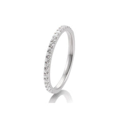 Breuning 18 Karat Gold Memoire Ring mit 24 Diamanten 0.36 ct. - 41/85901