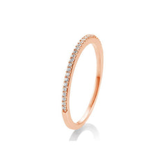 Breuning 18 Karat Gold Memoire Ring mit 28 Diamanten 0.112 ct. - 41/86617