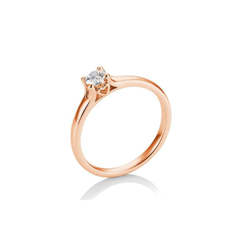 18 Karat Gold Verlobungsring 4er Krappe mit Diamanten - 41/05883