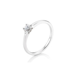 18 Karat Gold Verlobungsring 4er Krappe mit Diamanten - 41/05883