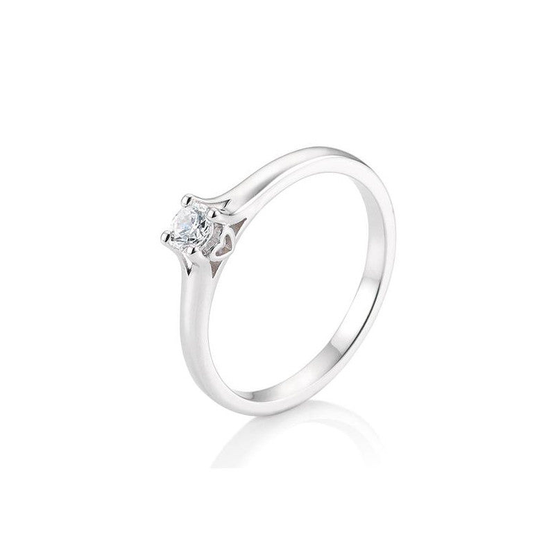 18 Karat Gold Verlobungsring 4er Krappe mit Diamanten - 41/05883