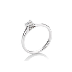 18 Karat Gold Verlobungsring 4er Krappe mit Diamanten - 41/05883