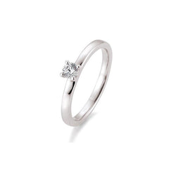 Breuning 18 Karat Gold Verlobungsring 4er Krappe mit Diamant - 41/05991