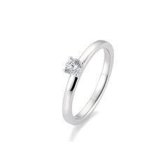 Breuning 18 Karat Gold Verlobungsring 4er Krappe mit Diamant - 41/05991