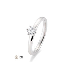 Bague de fiançailles Breuning en or 18 carats à 6 griffes avec diamant - 41/05988