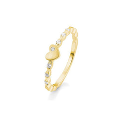 Breuning 18 Karat Gold Verlobungsring Herz mit Diamanten - 41/05709