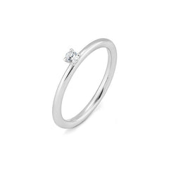 Breuning 18 Karat Gold Verlobungsring Oval mit Diamant - 41/06270