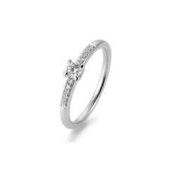 Breuning 18 Karat Gold Verlobungsring Pavé mit Diamanten - 41/85947