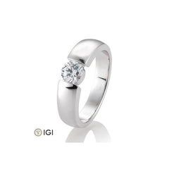 Breuning 18 Karat Gold Verlobungsring Spann mit Diamant - 41/85904