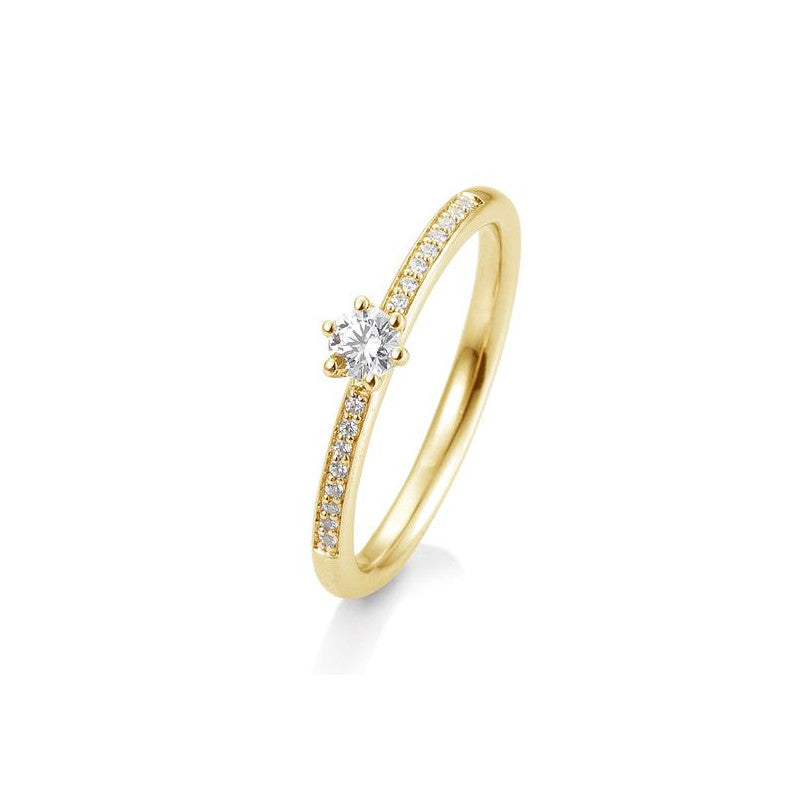 18 Karat Gold Verlobungsring Verlobungsring Pavé mit Diamanten - 41/06018