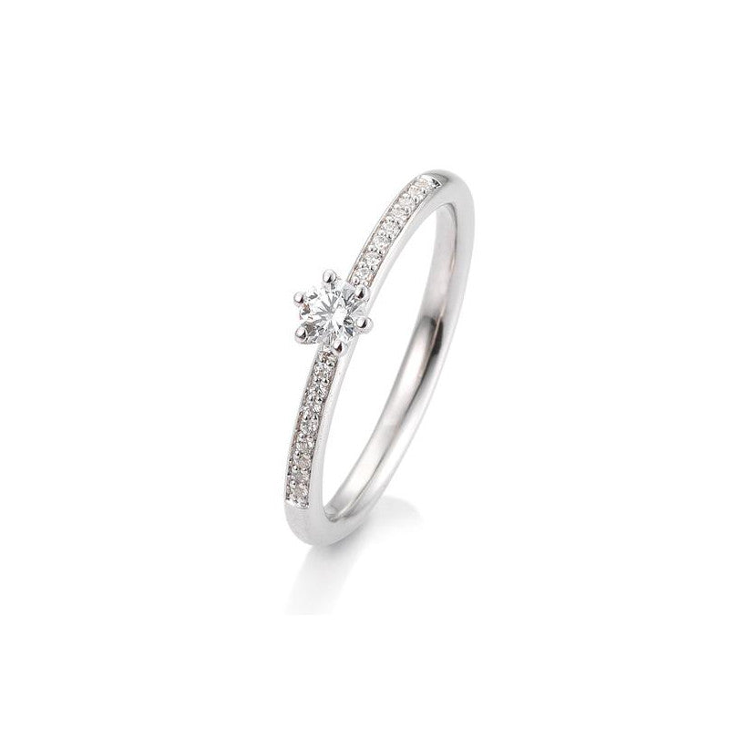 18 Karat Gold Verlobungsring Verlobungsring Pavé mit Diamanten - 41/06018