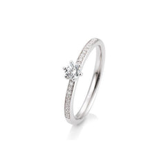 18 Karat Gold Verlobungsring Verlobungsring Pavé mit Diamanten - 41/06018