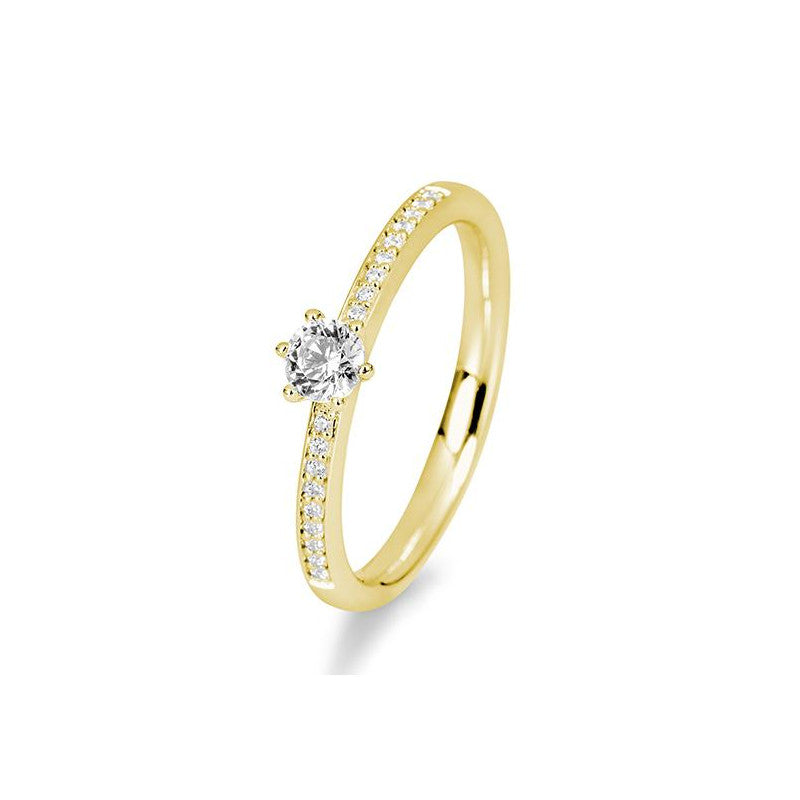 18 Karat Gold Verlobungsring Verlobungsring Pavé mit Diamanten - 41/06018
