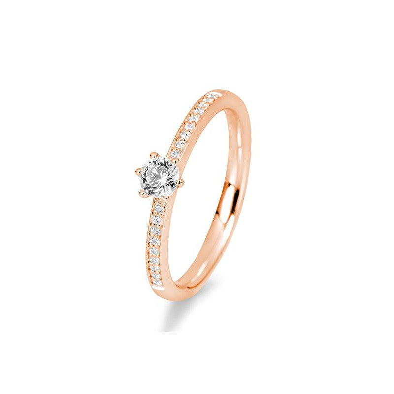 18 Karat Gold Verlobungsring Verlobungsring Pavé mit Diamanten - 41/06018