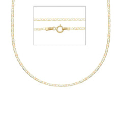 18 Karat Goldkette Dreifarbig- 45 cm