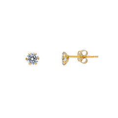 18 Karat Goldohrringe - 5mm