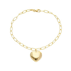 Bracelet coeur en or 18 carats