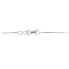 Collier en or blanc 18 carats avec zircone