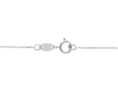 Collier coeur en or blanc 18 carats