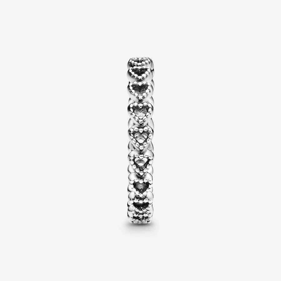 Pandora Damenring - Gereihte Herzen Ring - 190980