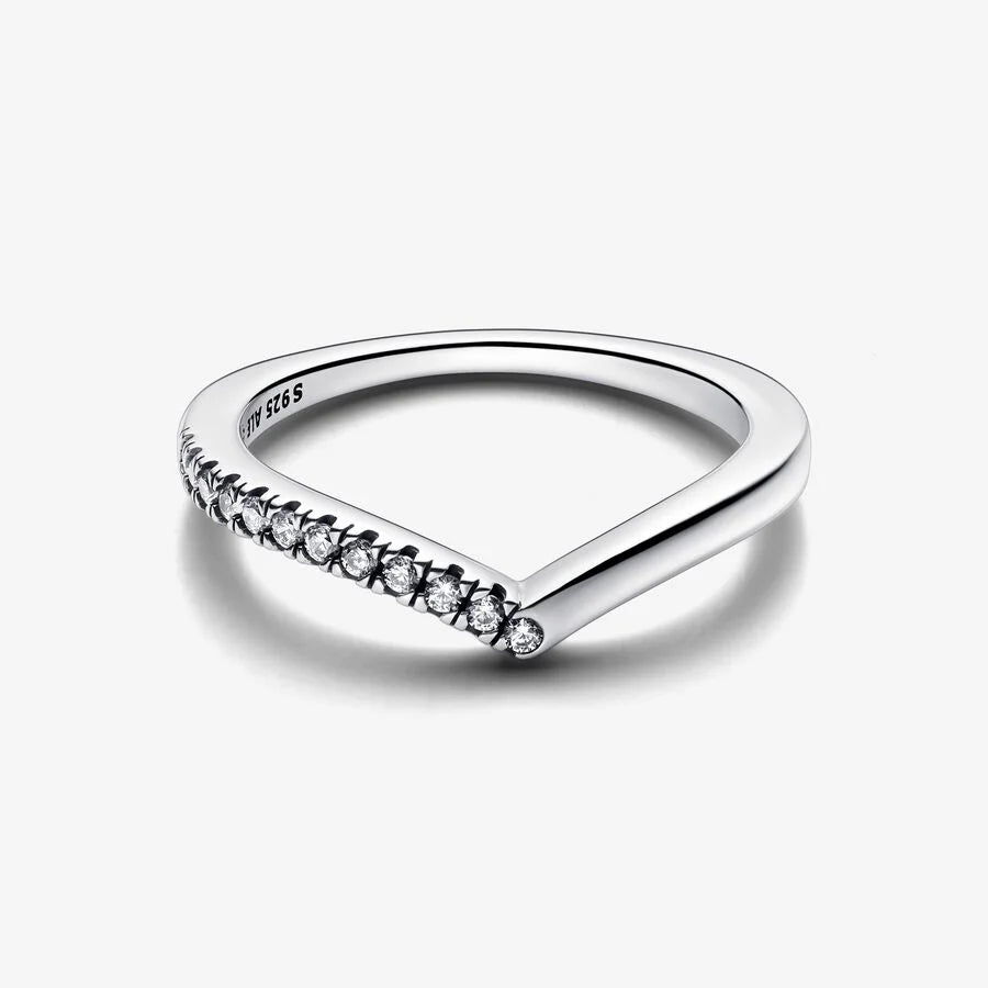 Pandora Damenring - Timeless Wishbone Halb Funkelnder Ring - 192394C01