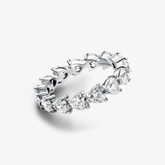 Pandora Herzreihe Ewigkeits-Ring - Sterling-Silber, Cubic Zirkonia