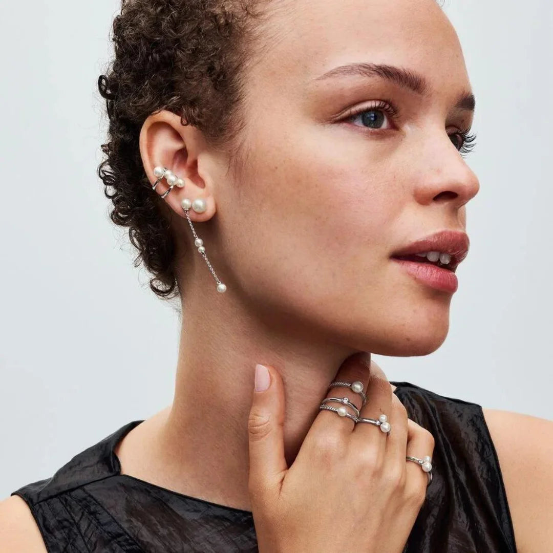 Pandora Ring für Damen - Süsswasserzuchtperlen, Sterling-Silber