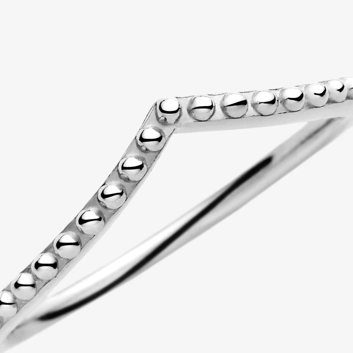 Pandora Damenring - Metallperlen Wishbone Ring - 196315