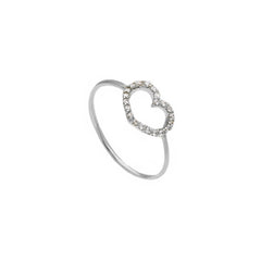 18 Karat Gold - 750 Herz Ring
