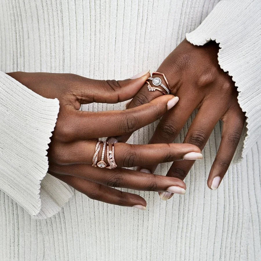 Pandora Ring: Klassischer Funkelnder Strahlenkranz - Sterling-Silber