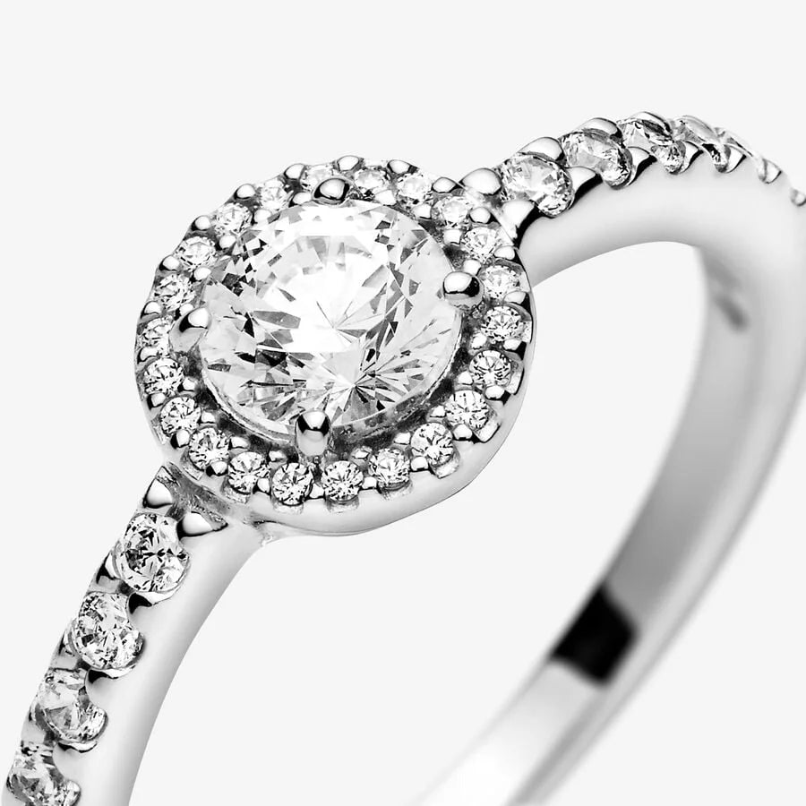 Pandora Ring: Klassischer Funkelnder Strahlenkranz - Sterling-Silber