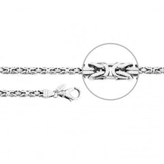 Le Chainmaker King's Chain pour homme - Collier en argent plaqué or - KÖ3-19G